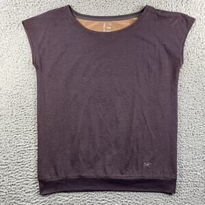 Arcteryx Shirt Womens Medium Purple Outdoors Cap Sleeve Lightweight Hiking Top
